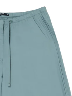 Turkusowe spodnie wide leg