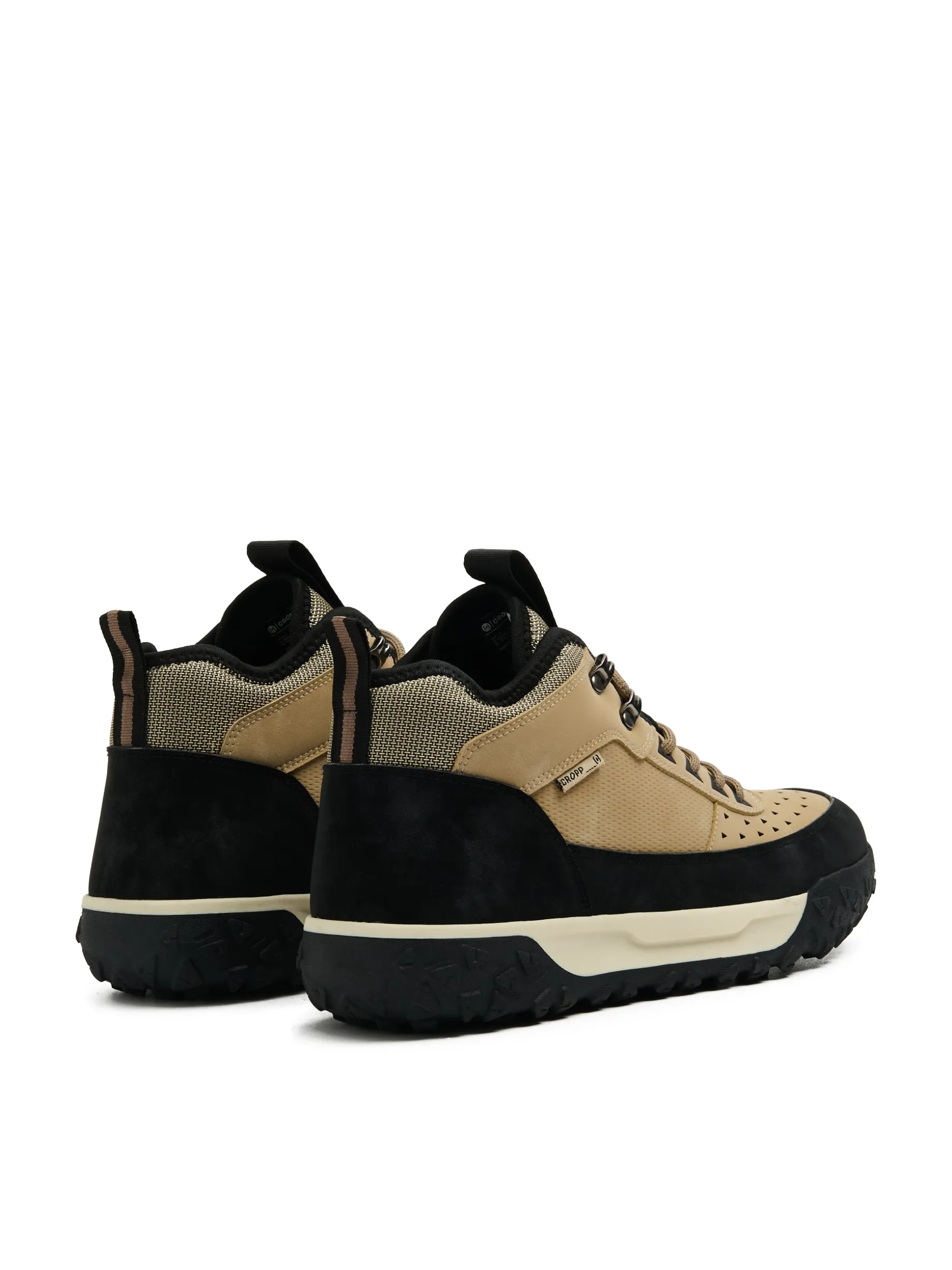 Wysokie beżowe sneakersy