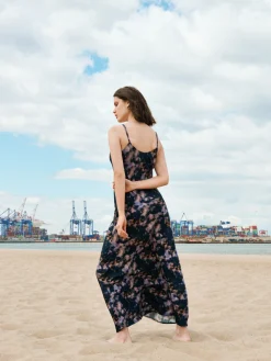 Wzorzysta sukienka maxi